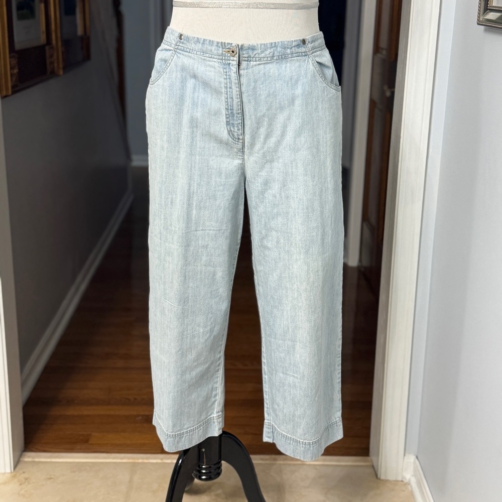 Marsh Landing‎ Light Blue Wide-Leg Lightweight Jeans 14